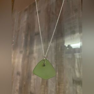 Montana Yellowstone River Glass Necklace